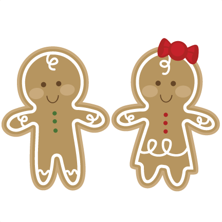 Gingerbread Couple Svg Cutting File Gingerbread Man - Gingerbread Man Svg Free (432x432), Png Download