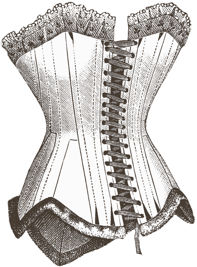 Corset Illustration - Corset Drawing (680x921), Png Download