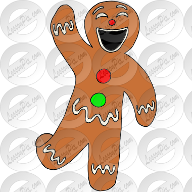 Gingerbread Man Clip Art - Gingerbread Man (380x380), Png Download