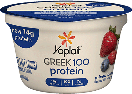 Mixed Berry - Yoplait Greek 100 Protein Strawberry (433x433), Png Download