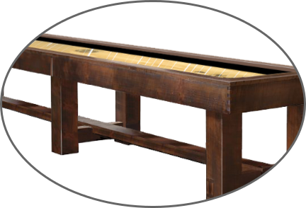On Highly Detailed Solid Oak Frame With Genuine Mother - 16 Shuffleboard Table (432x294), Png Download