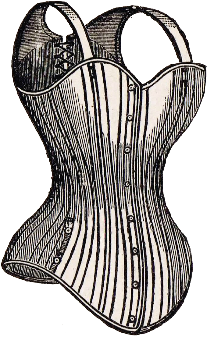 Printable Antique Advertisement Corset Waist - Antique (708x1121), Png Download