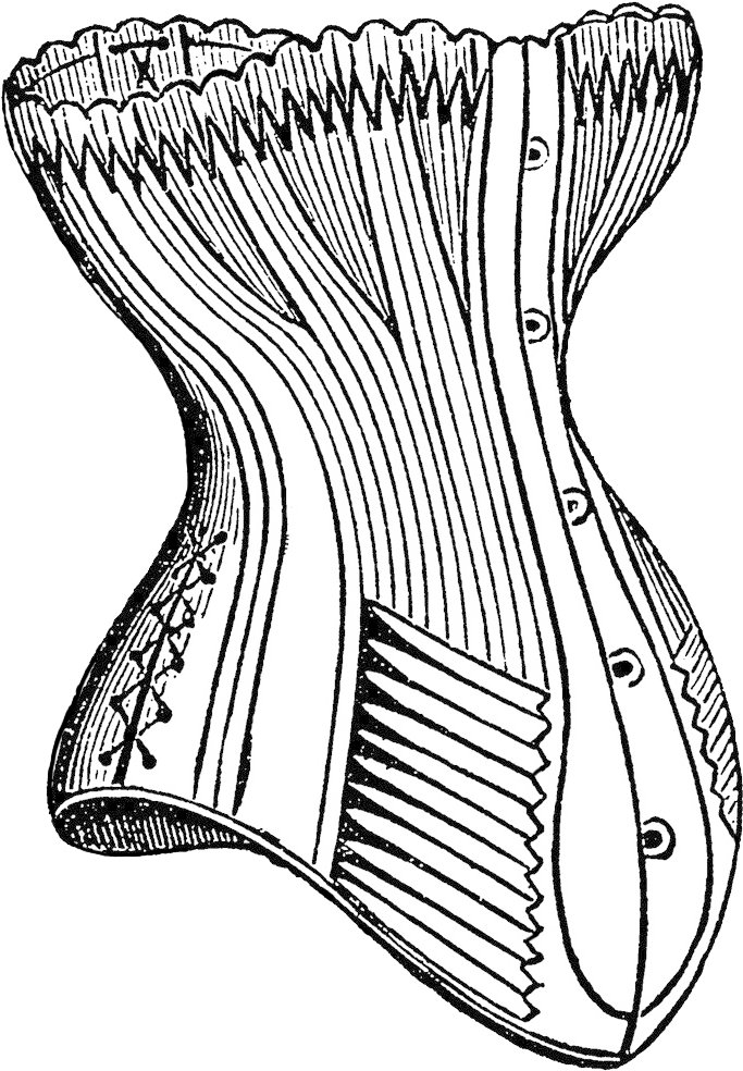 Corset Clipart - Drawing (833x1121), Png Download