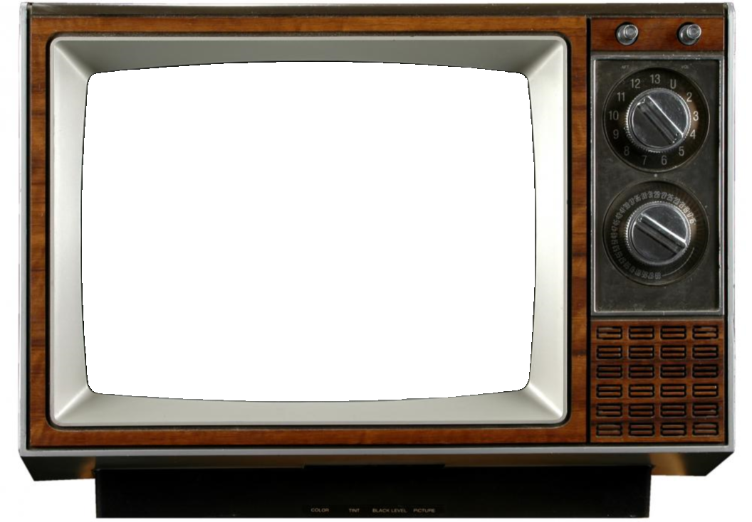 Retro Tv Photo Frame - Light Brown - By Kikkerland (1056x734), Png Download