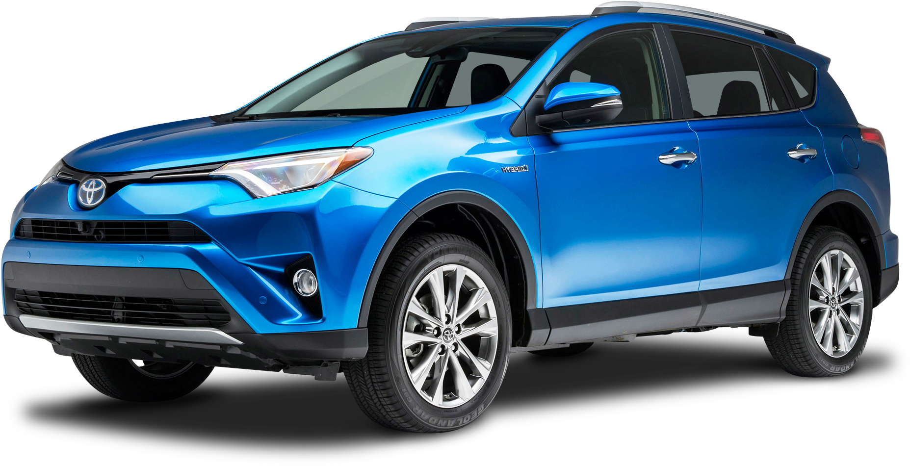 Blue Toyota Rav4 Hybrid Car Png Image - 2018 Toyota Rav4 Hybrid (2002x1066), Png Download