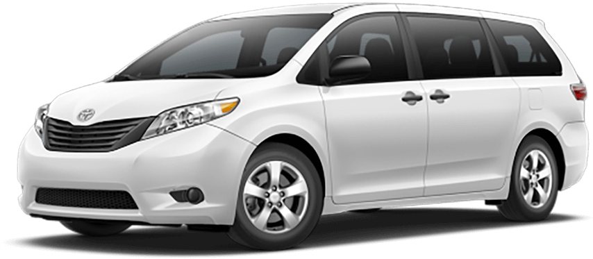 2017 Toyota Sienna - Silver 2017 Toyota Sienna (900x423), Png Download