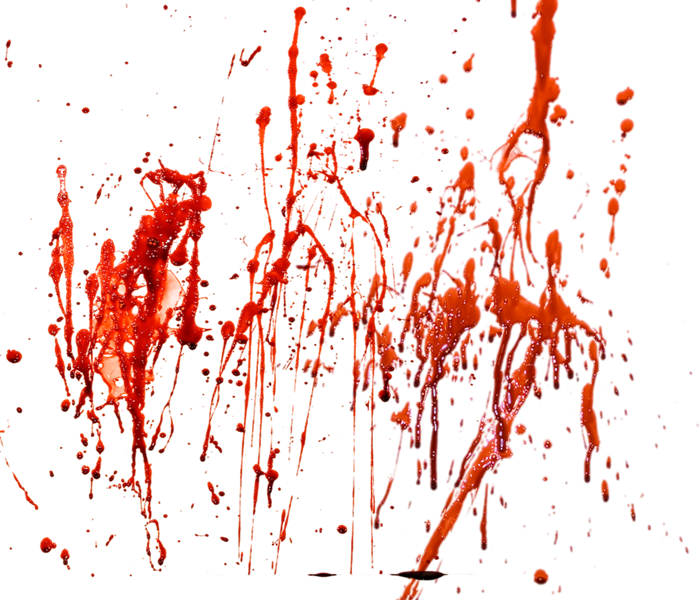 Blood Png Images Free Download, Blood Png Splashes - Png Blood Splashes (700x600), Png Download
