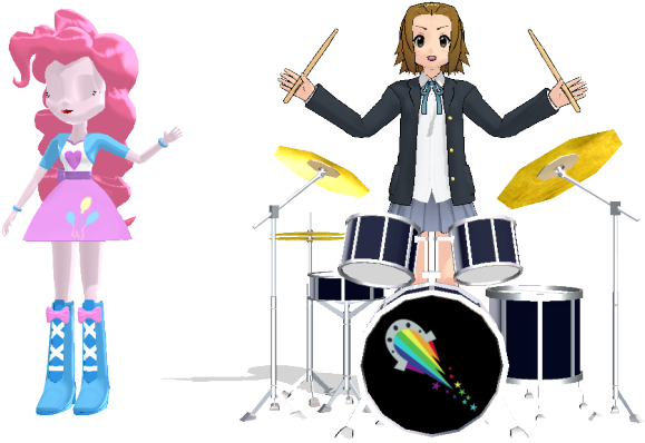 Elmarcosluckydel96, Crossover, Cymbals, Drum Kit, Drums, - Ritsu Tainaka (940x440), Png Download