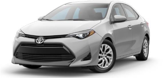 White 2018 Toyota Corolla (569x304), Png Download