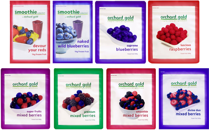 All Packages - Orchard Gold Frozen Berries (800x450), Png Download