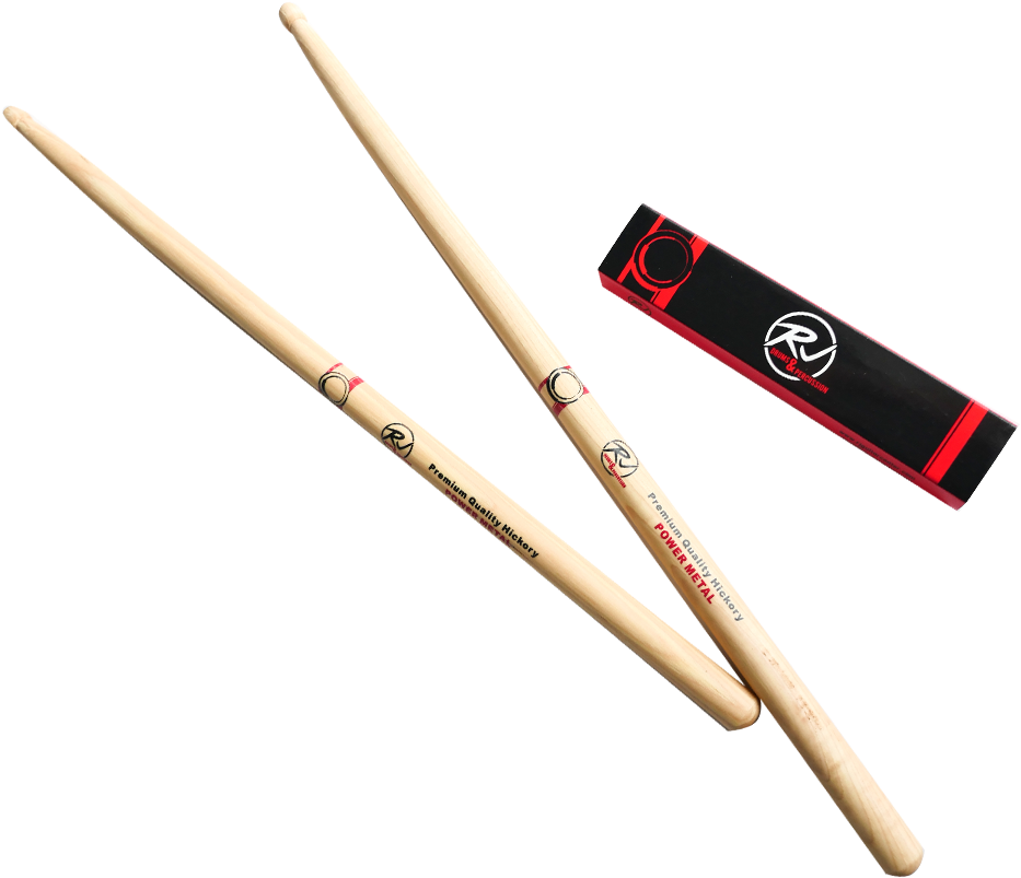 Rj Premium Drum Sticks - Hickory (1024x1024), Png Download
