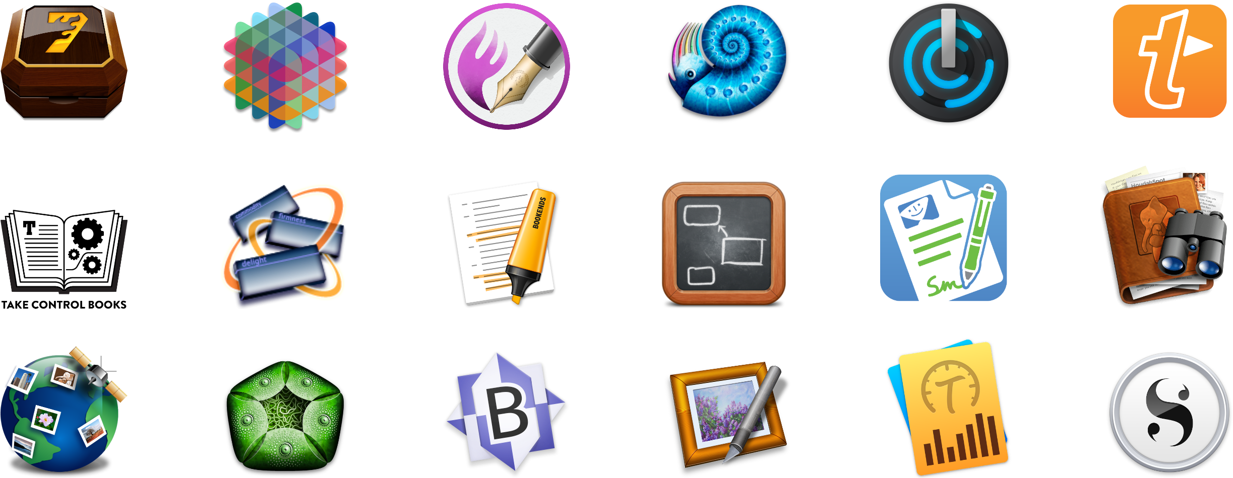 Great Deals On Pro Mac Apps And Books [sponsor] - World Icon (2499x1000), Png Download