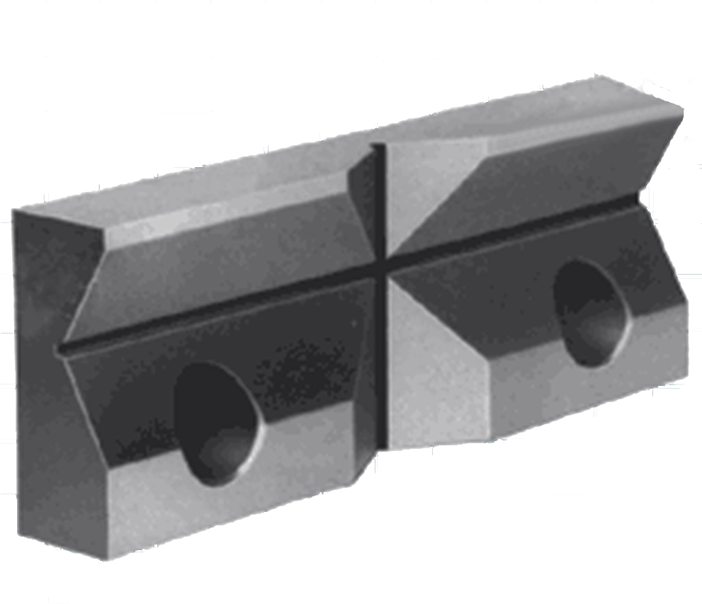 Precision Jaw With Two 120° V Grooves, To Allow Clamping - Jaws (990x990), Png Download