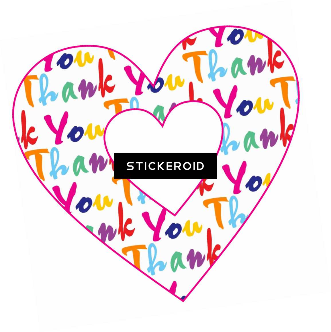 Thank You - Heart (1155x1156), Png Download