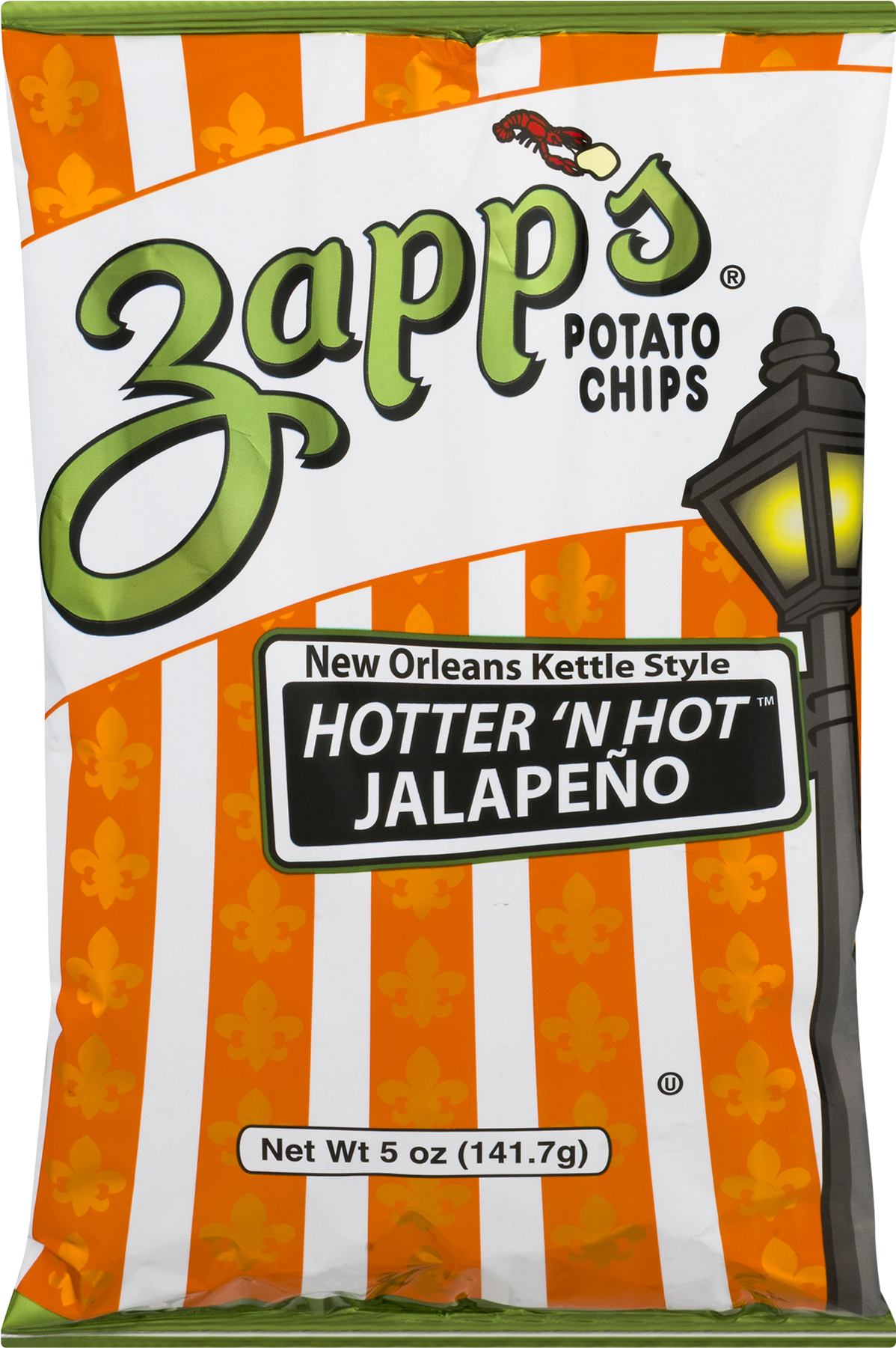 Zapp's New Orleans Kettle Style Potato Chips, Hotter (1800x1800), Png Download