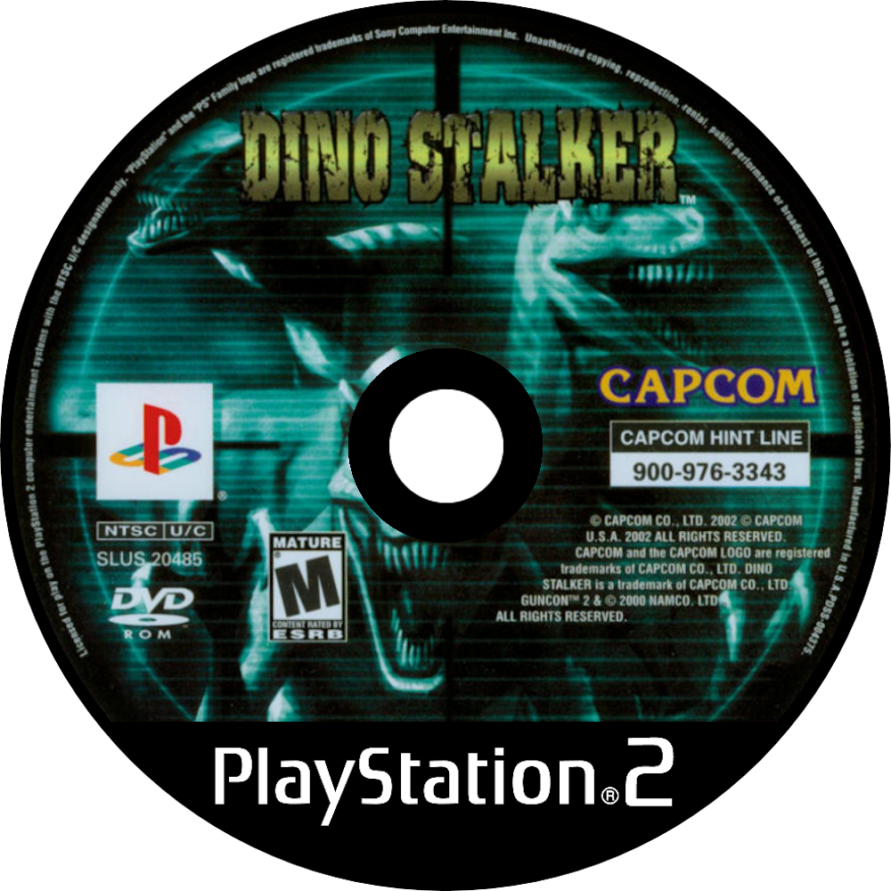 Dino Stalker - Dino Stalker Playstation 2 Ps2 (1000x1000), Png Download