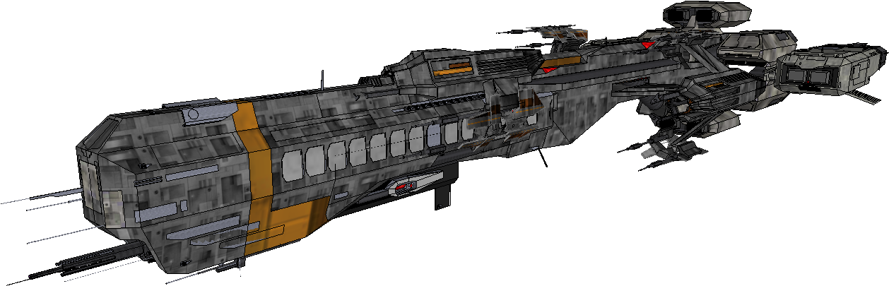 Trans Spacecraft Class 3 - Halo Spacecraft (1295x492), Png Download
