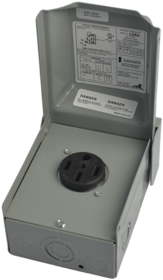 Rainproof Outdoor Outlet - Nema Connector (635x635), Png Download