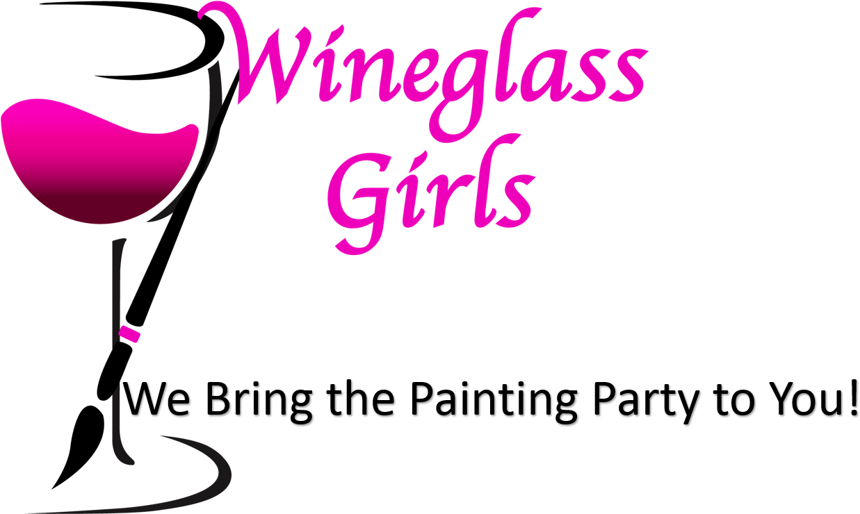 Girls Weekend With Wine Glass Logo (1289x739), Png Download