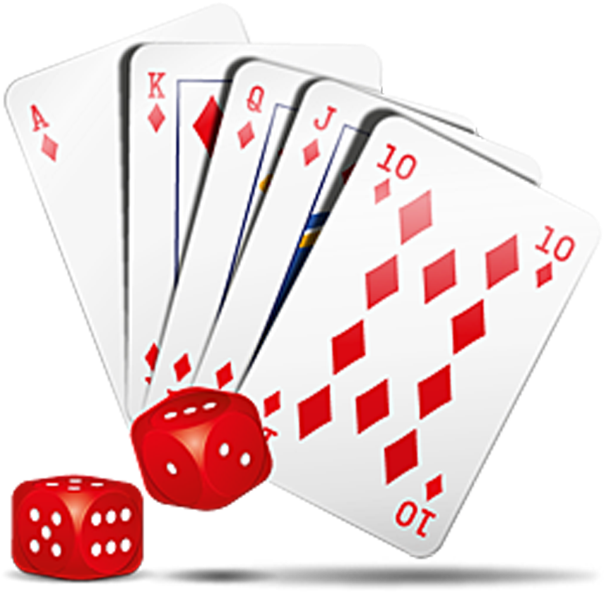 Gaming Clipart Dice Card - Casino (856x856), Png Download