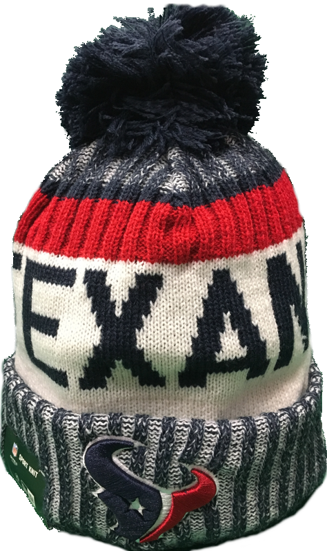 Sold Out Houston Texans Nfl 17 Sideline Pom Toque - Houston Texans (474x797), Png Download