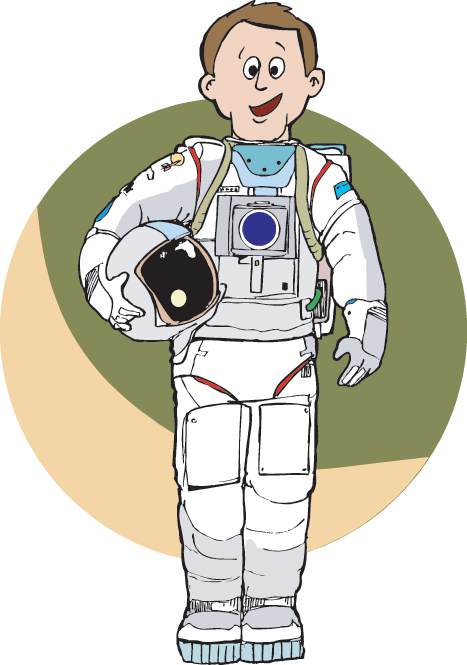 Astronauts Resources Science Trek Idaho Public Television - Astronaut Arm Clipart (467x665), Png Download