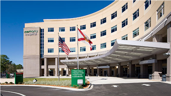 Mathis Report - Memorial Hospital Main Entrance Jacksonville Florida (870x580), Png Download