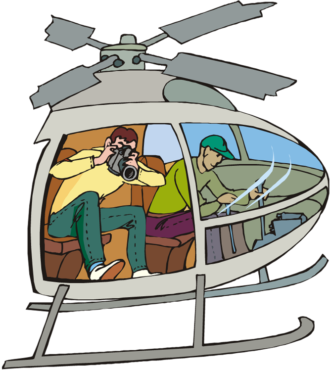 Court - News Helicopter Cartoon (667x750), Png Download