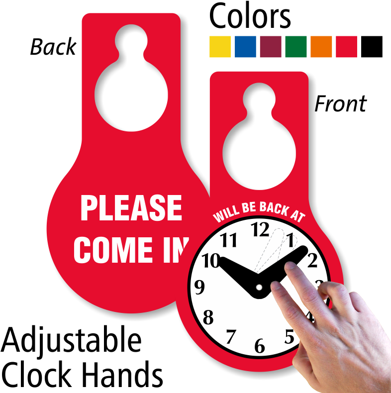 Zoom, Price, Buy - Back At Clock Sign (800x800), Png Download