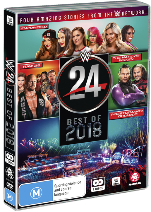Wwe - Wwe 24 The Best Of 2018 Dvd (516x724), Png Download
