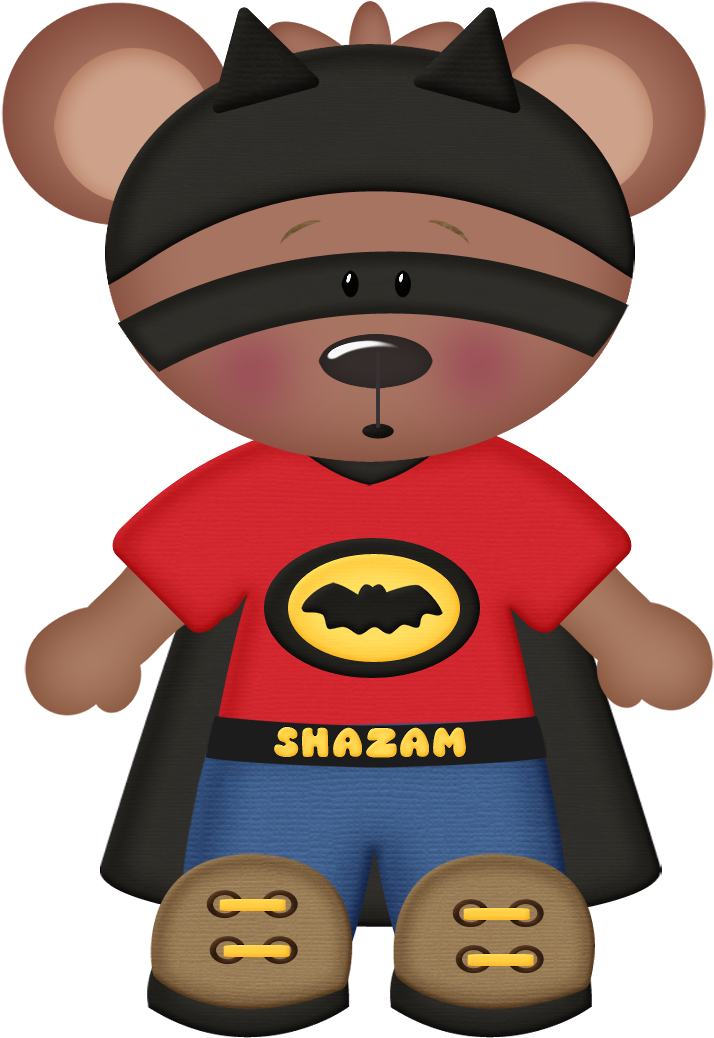 Pet Clipart Superhero - Super Bear Clipart Png (724x1037), Png Download