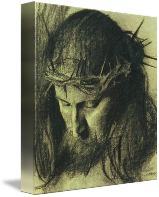 Clip Freeuse Download Head Of Christ C - Franz Von Stuck Head Of Christ (526x650), Png Download