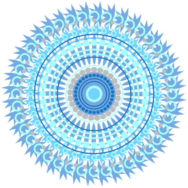 Mandala, Design, Geometric, Pattern, Texture, Colorful - Weha White Lion (720x720), Png Download