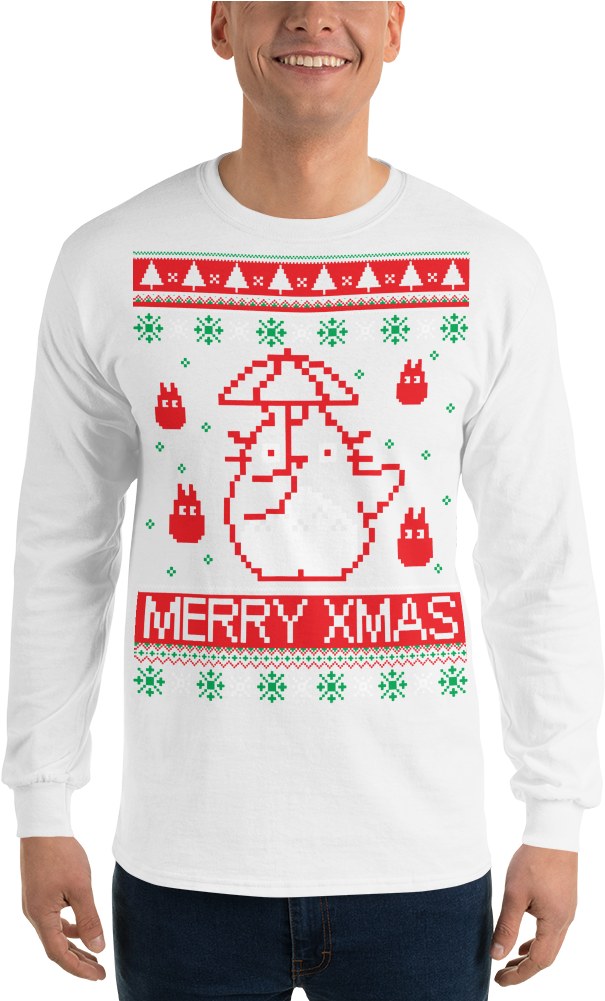 Merry Xmas - Long-sleeved T-shirt (1000x1000), Png Download