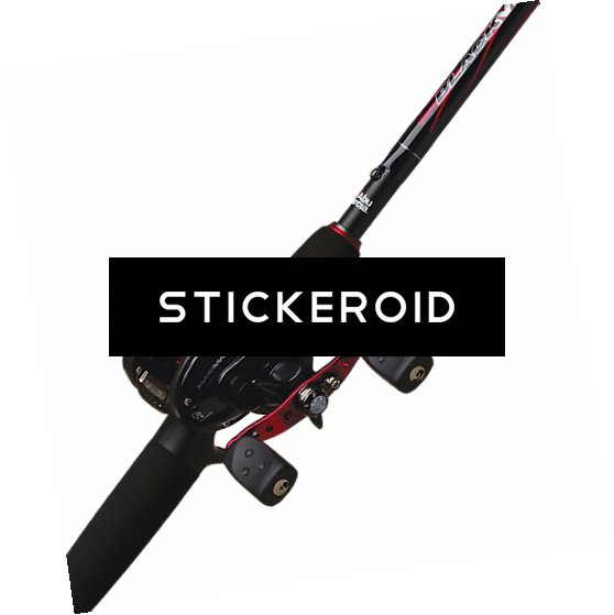Fishing Rod Pole Sport - Abu Garcia Black Max Baitcast 6'6" Combo, Grey/silver (558x559), Png Download