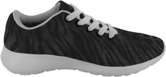 Oita Black Brave Tiger Stripe Men's Or Women's Running - Shoe (600x600), Png Download