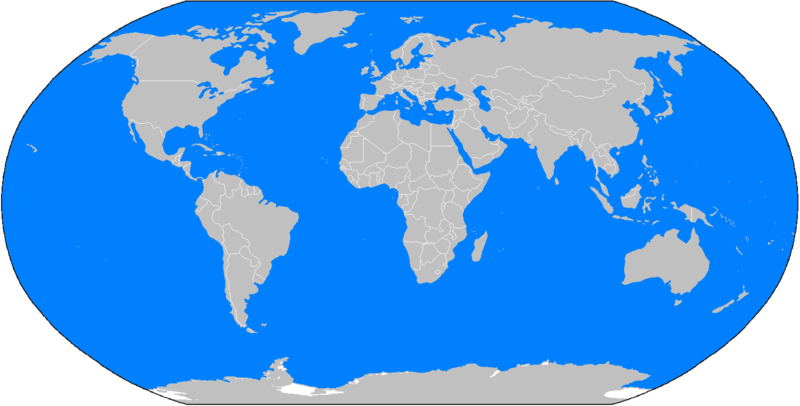 Burgess Shale World Map (800x406), Png Download