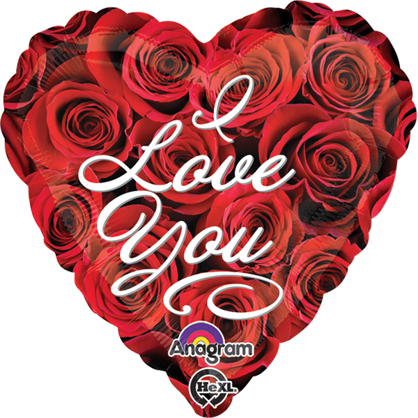 Download Globo I Love You Roses - Anagram 18 Inch Valentine's Day Foil ...