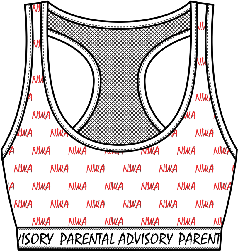 Nwa At Sportsbra (1000x1099), Png Download