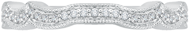 Carizza 18k White Gold Carizza Wedding Band - Engagement Ring (800x800), Png Download