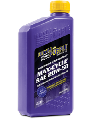 Royal Purple 01316 5w 50 Max Cycle Synthetic Motorcycle - Synthetic Blend 20w50 Motorcycle Oil (638x498), Png Download