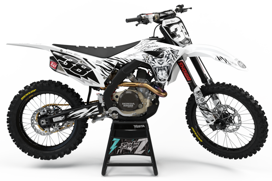 Ktm Black Graphics Clipart Ktm Honda Motor Company - 2019 Crf450r Graphics Kit (900x600), Png Download