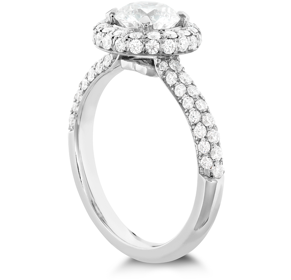 1.65 Ct Round Diamond Engagement Ring Vvs1/d 14k White (1323x994), Png Download
