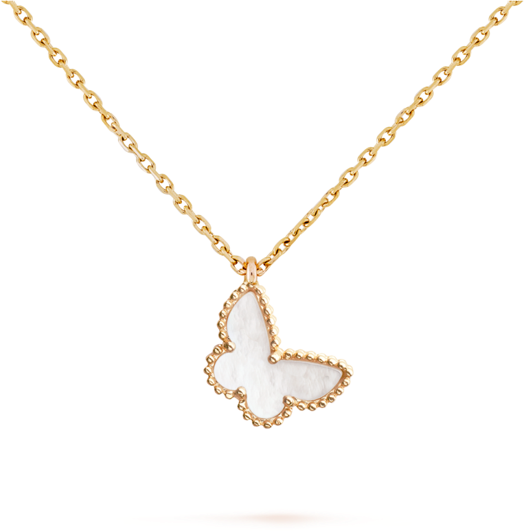 Van Cleef Alhambra Diamond Pendant (1024x1024), Png Download