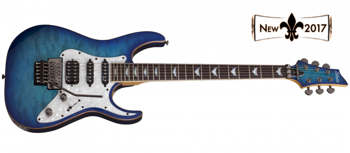 Schecter Banshee-6 Fr Extreme Electric Guitar Ocean - Black Schecter Demon 6 (1224x1224), Png Download