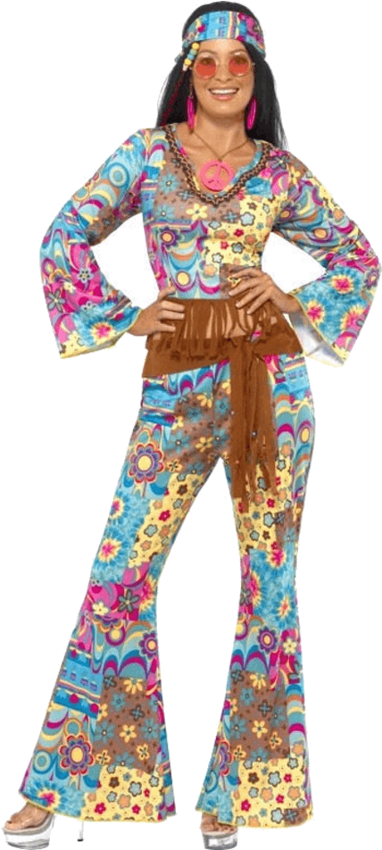 Flower Power Costume (600x951), Png Download