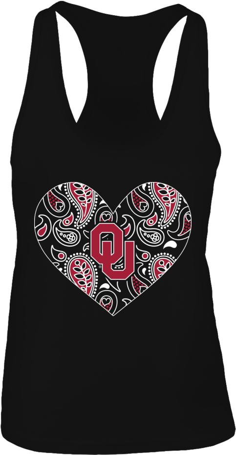 Paisley Pattern Heart Oklahoma Sooners Shirt Paisley - West Virginia Mountaineers (1000x1000), Png Download