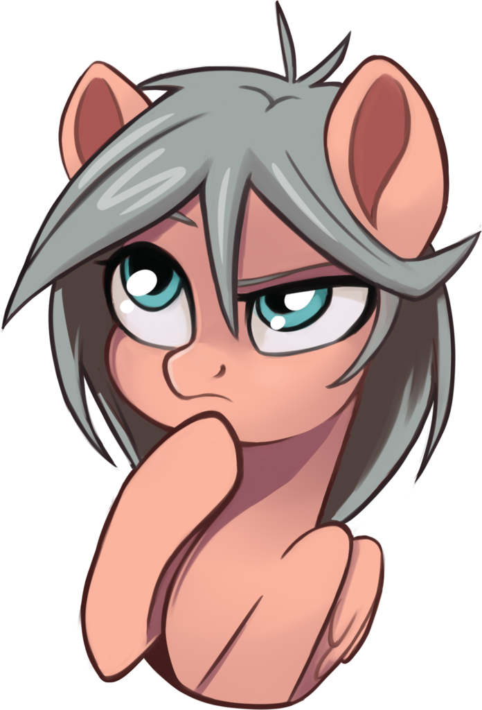 Taneysha, Bust, Emoji, Female, Mare, Oc, Oc - Cartoon (696x1024), Png Download