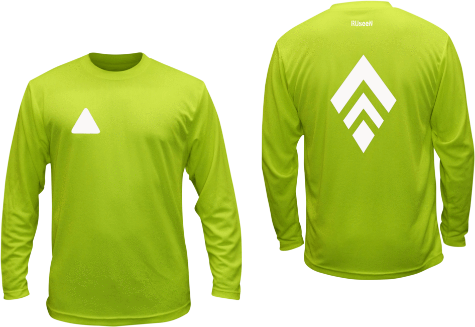 Unisex Reflective Long Sleeve Shirt - Shirt (1024x695), Png Download