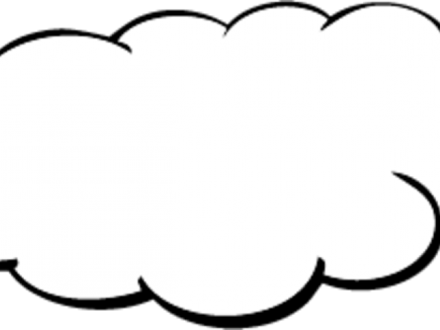 Clouds Clipart Outline - Cloud (640x480), Png Download